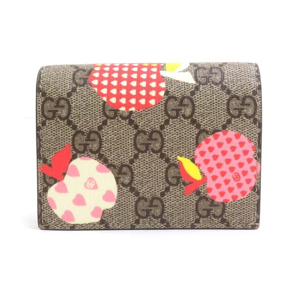 Gucci Bifold Wallet GG Supreme Canvas Multicolor Brown